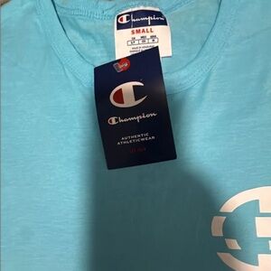 Champion Light Blue Athletic Tee